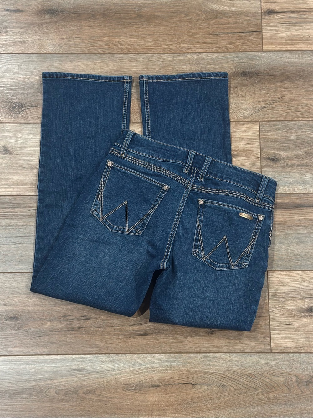 WRANGLER Casual Western Dark Wash Mid-rise Bootcut Jeans | Size 29 x 30